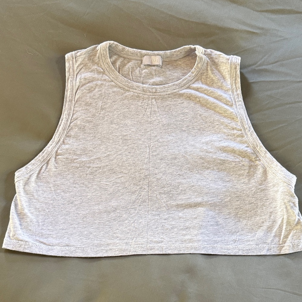 SKIMS Light Gray Muscle Tee